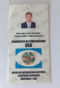 Ricardo léon dueñas OEA